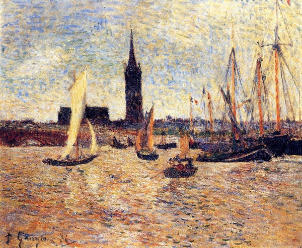 Bordeaux Harbor - Paul Gauguin Painting